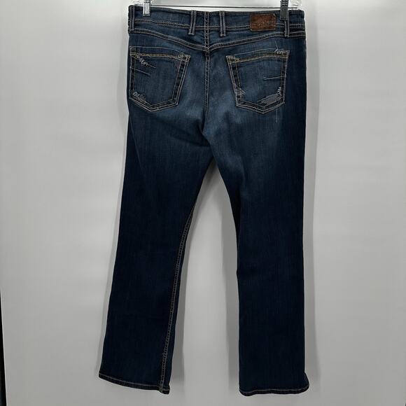 Buckle BKE Jeans Womens 32 Blue Bootcut Wendi Midrise Thick Stitch Casual - Picture 4 of 13